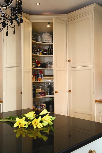 Walk-in Larder in Solid Painted Tulip.